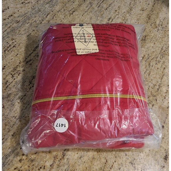 New! St. John’s Bay Womens Plus Size 2X Quilted Puffer Vest Full Zip Pocket Red - Picture 12 of 12